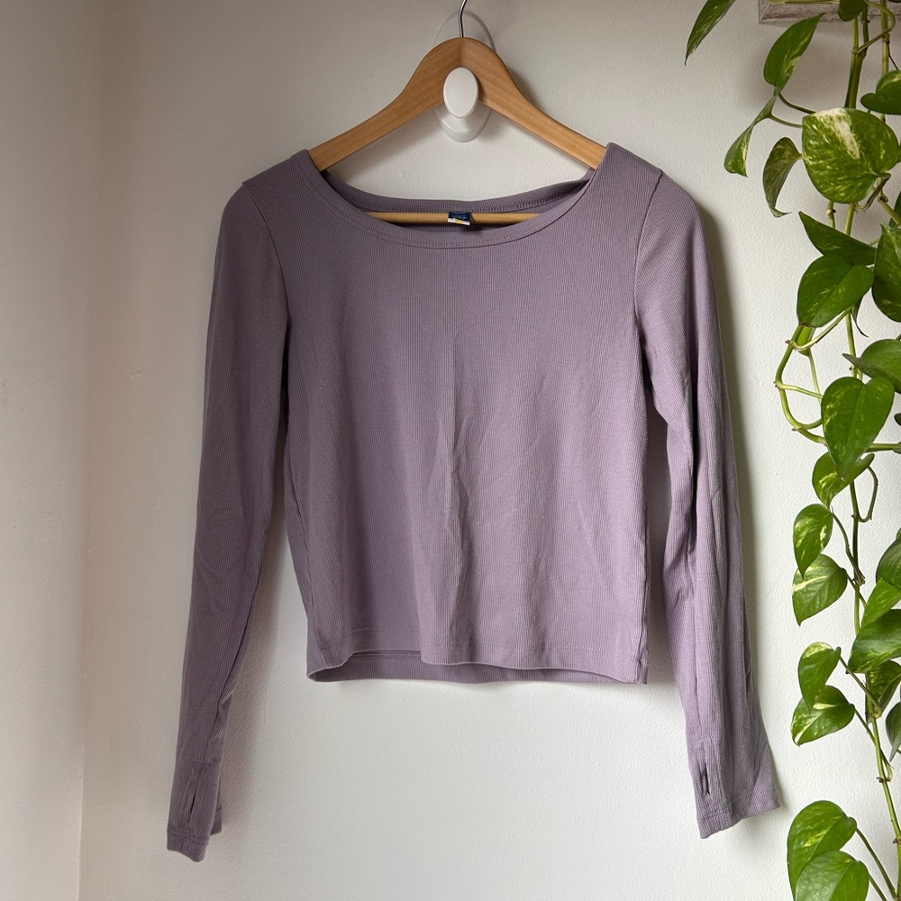 Old Navy Women's Purple Long Sleeve Top